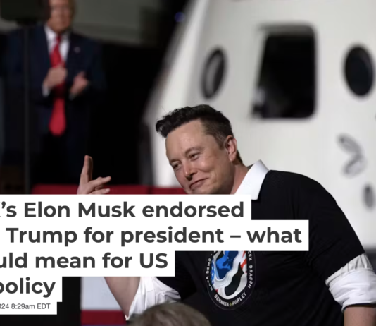 Elon Musk’s ties with Donald Trump could affect how the former president would approach U.S. space policy. Saul Martinez via Getty Images